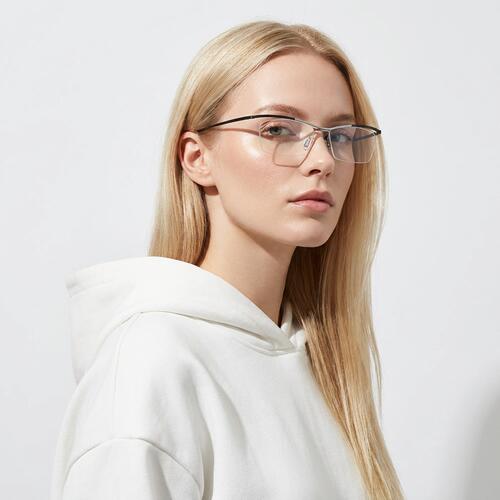 Denley Black Rectangle Glasses