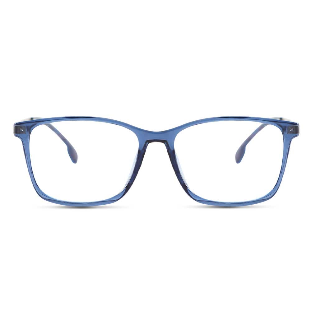 Charlotte Blaue Rechteckige Brille