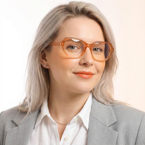Eddie Champagne Cat Eye Glasses