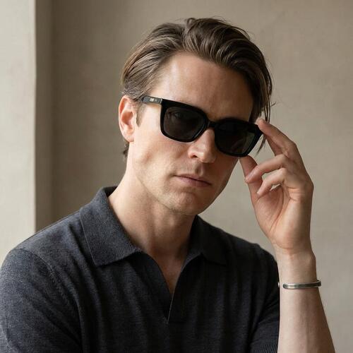 Carter Gafas de sol Cuadradas Negras
