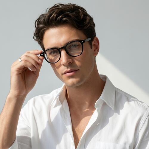 Maxine Gafas Redondas Negras
