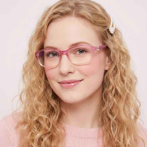 Howar Pink Rectangle Glasses