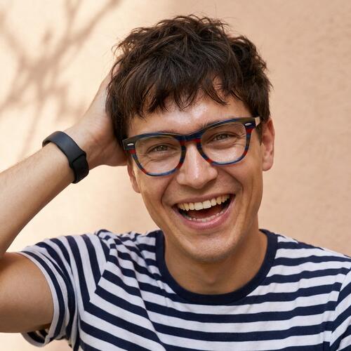 Barnes Multicolor Square Glasses