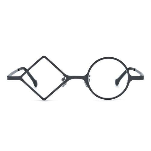 Violet Gray Round Glasses