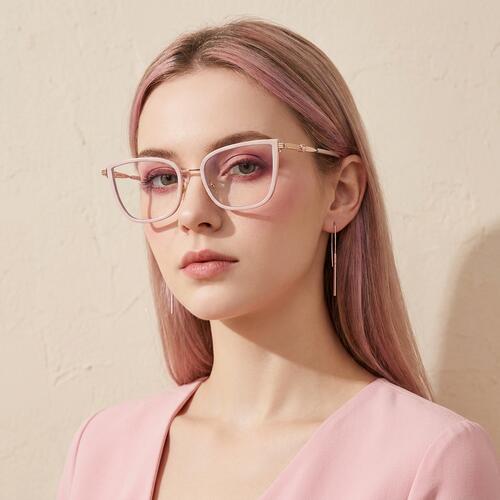 Alexandra Pink Cat Eye Glasses