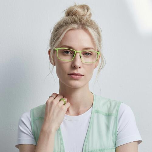 Katharine Green Rectangle Glasses