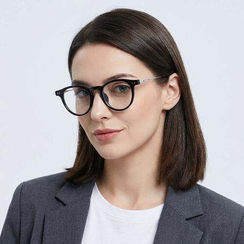 Monroe Black Round Glasses