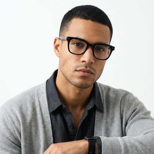 Irma Black Square Glasses