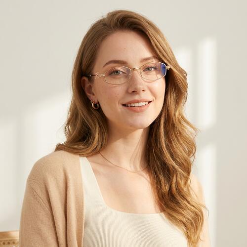 Penny Gold Oval Glasses