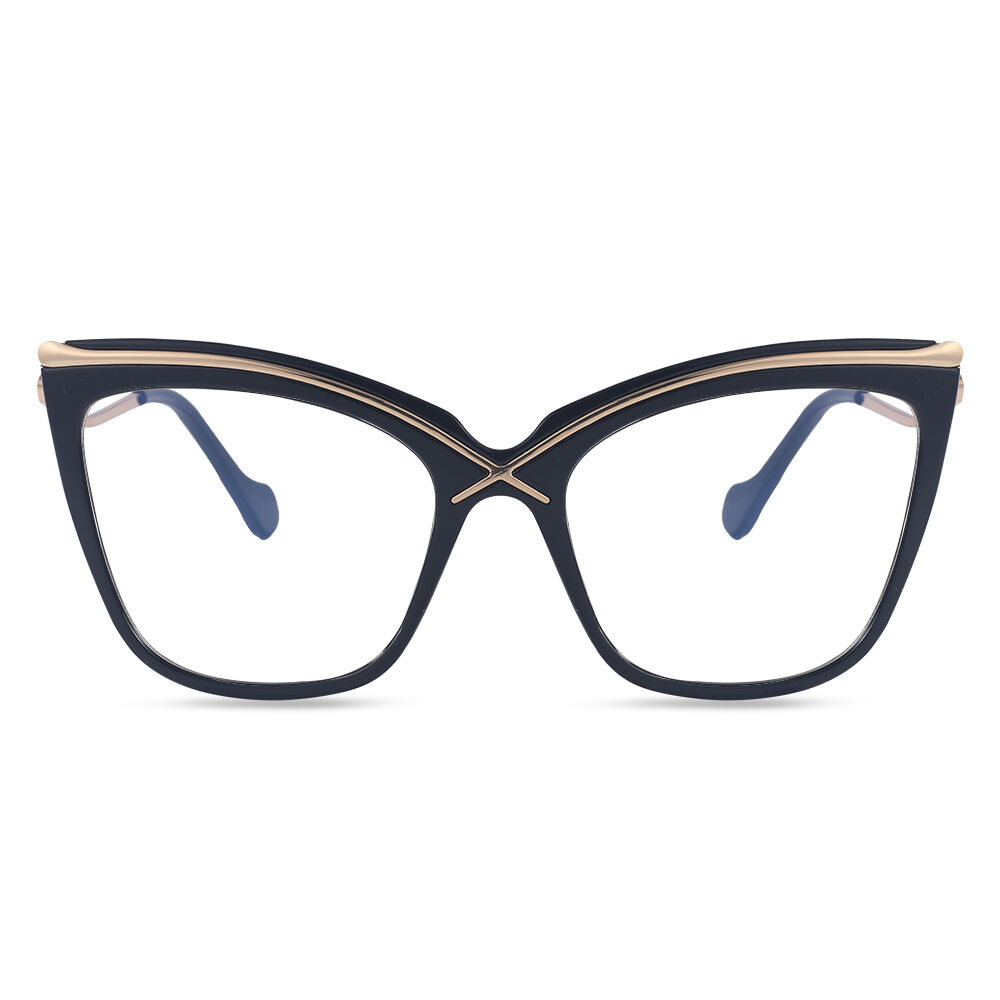 Lauretta Schwarze Cat Eye Brille