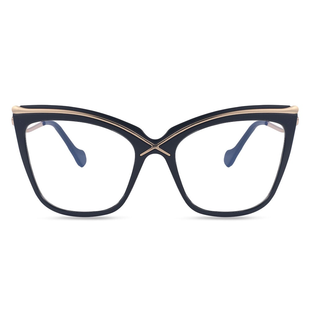 Lauretta Schwarze Cat Eye Brille