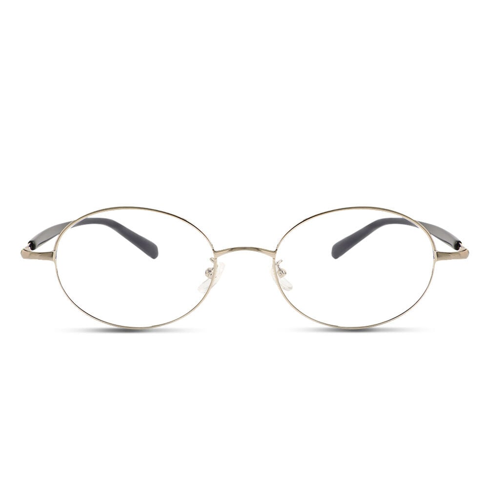 Ophelia Silberne Ovale Brille