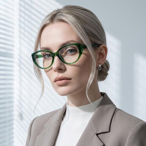 Joan Gafas Cat Eye Verdes