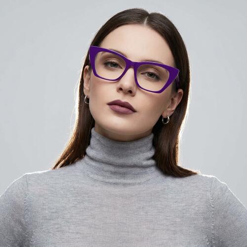 Ivy Purple Cat Eye Glasses