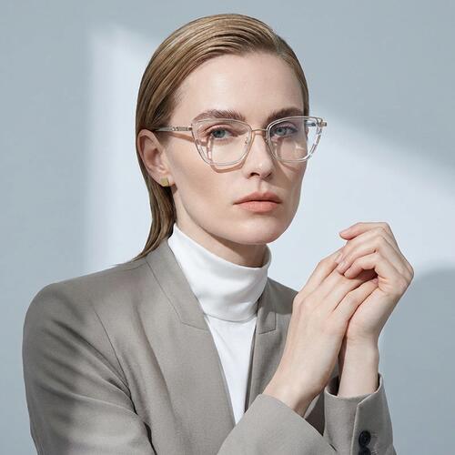 Omar Gafas Cat Eye Transparentes