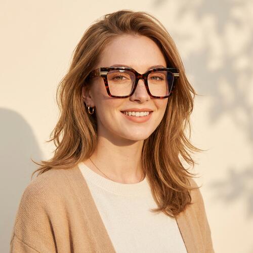 Colby Lunettes Carrées Écaille