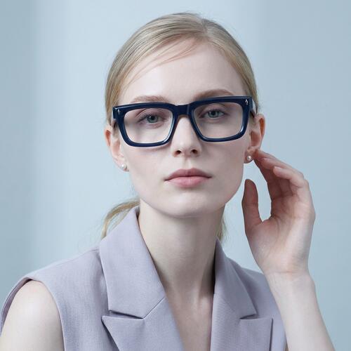 Hartley Gafas Cuadradas Azules