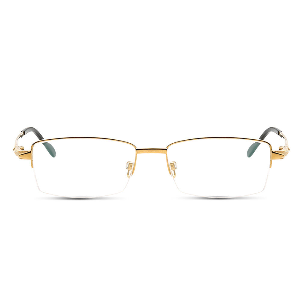 Thodor Goldene Browline Brille