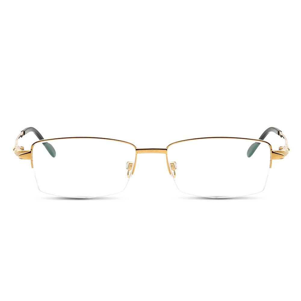 Thodor Goldene Browline Brille