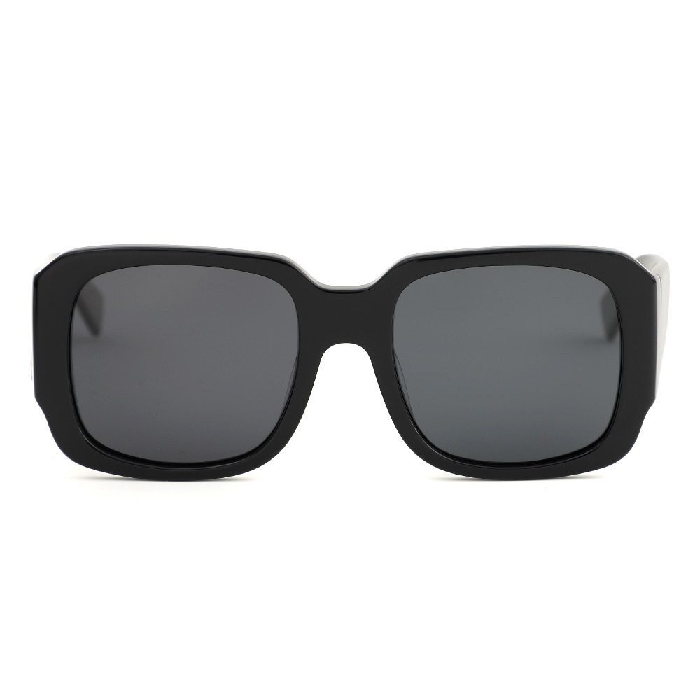 James Schwarze Quadratische Sonnenbrille