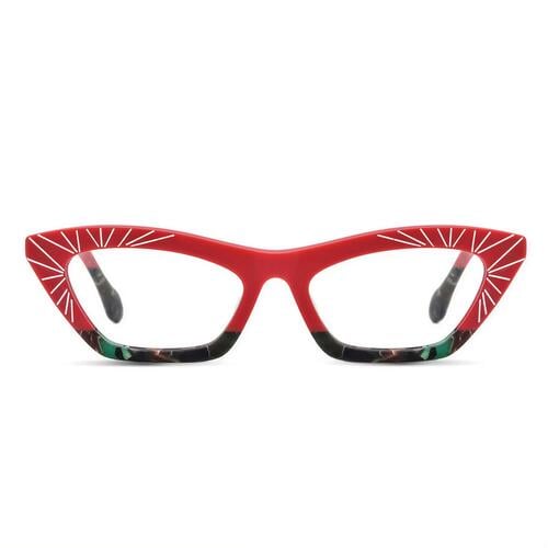Farrah Rote Cat Eye Brille