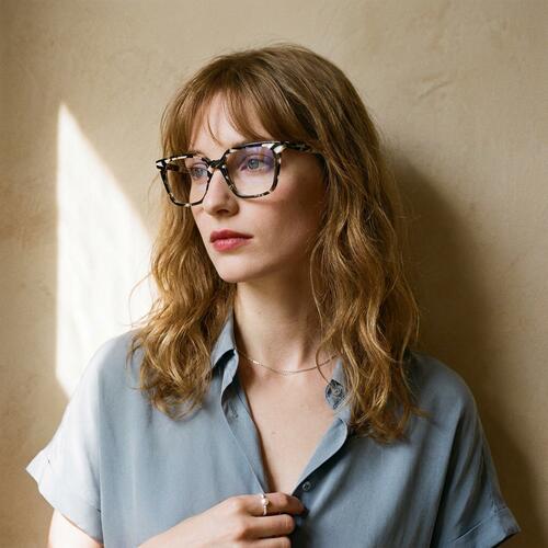 Ferguson Pattern Square Glasses