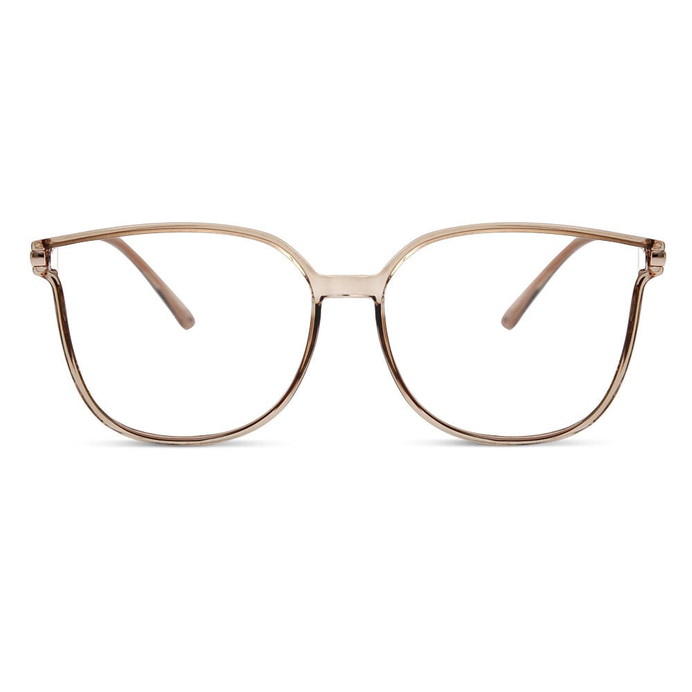 Quintina Brown Square Glasses