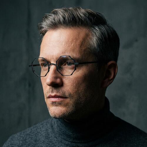 Sawye Black Geometric Glasses