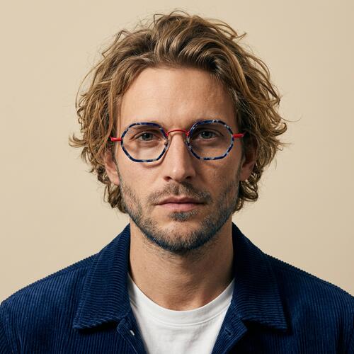 Kelsen Gafas Geométricas Azules