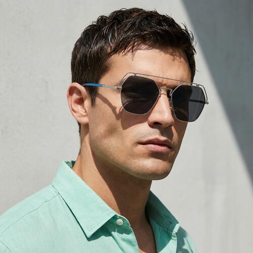 Whalen Lunettes de soleil Aviateur Argentées