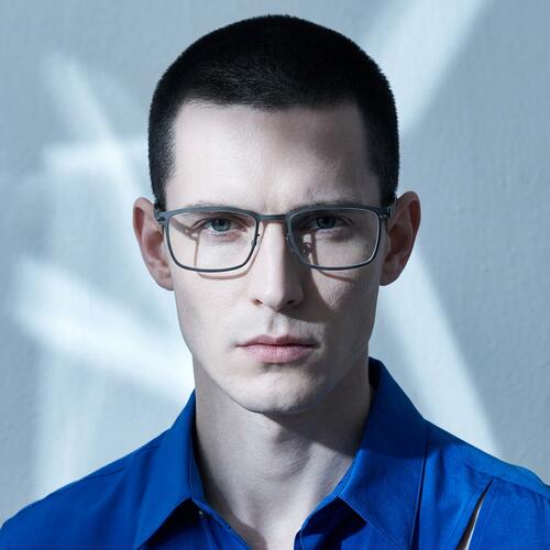 Barnes Gafas Rectangulares Grises