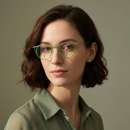 Felton Grüne Cat Eye Brille
