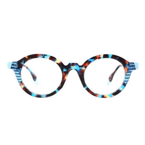 Paula Blue Round Glasses