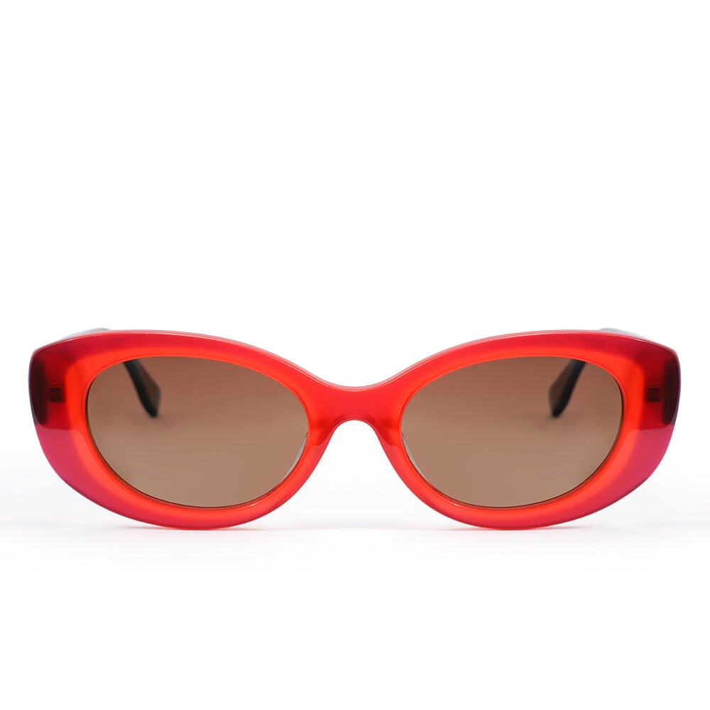 Luna Rote Cat Eye Sonnenbrille