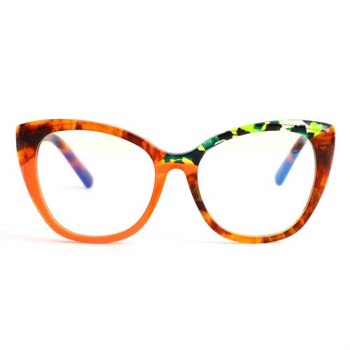 Sid Orange Cat Eye Brille