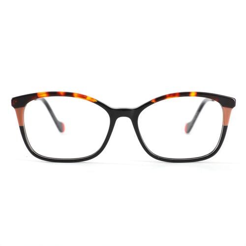 Wilcox Schwarze Rechteckige Brille