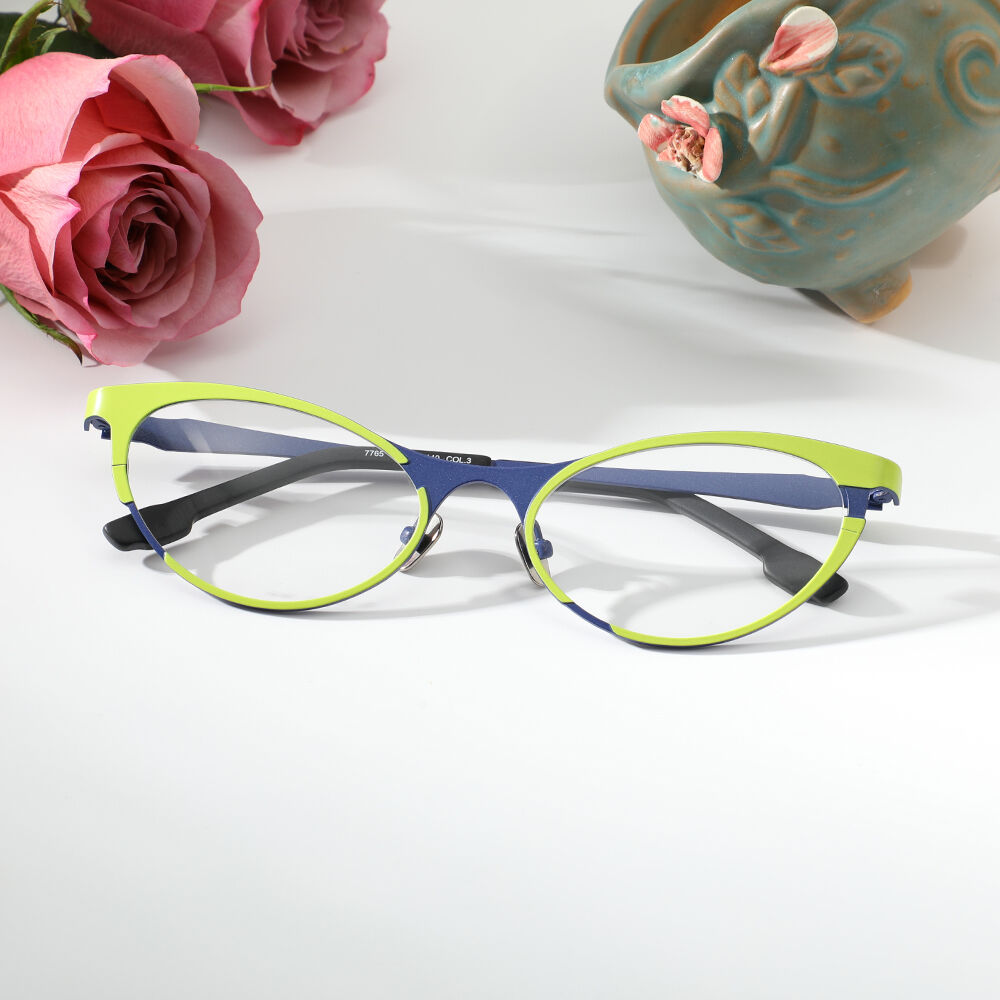 Neely Grüne Cat Eye Brille
