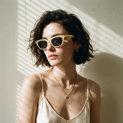 Tucker Yellow Rectangle Sunglasses
