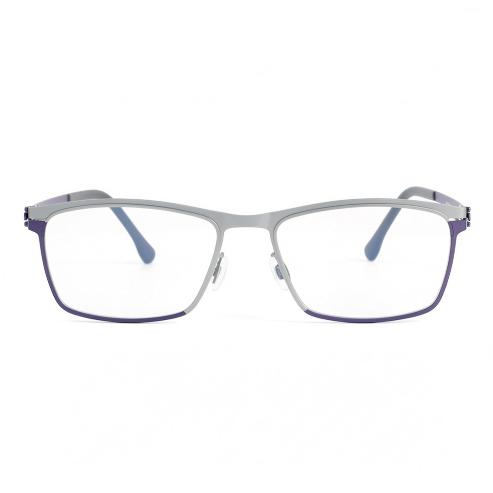 Rebecca Silberne Rechteckige Brille