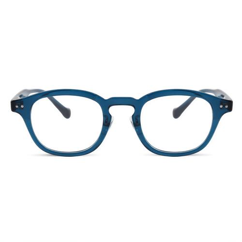 Stan Blaue Quadratische Brille
