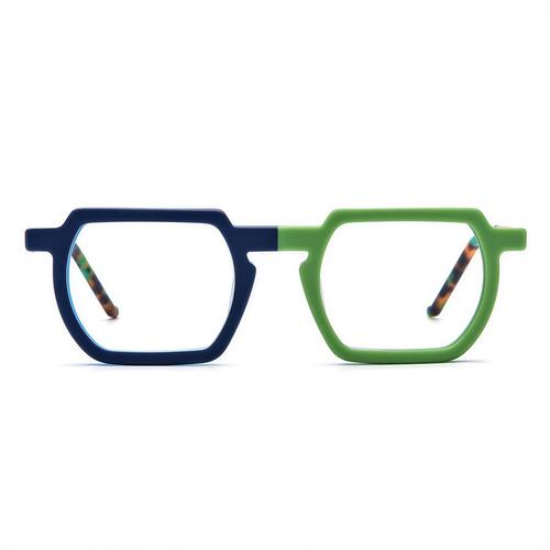 Margare Blaue Quadratische Brille