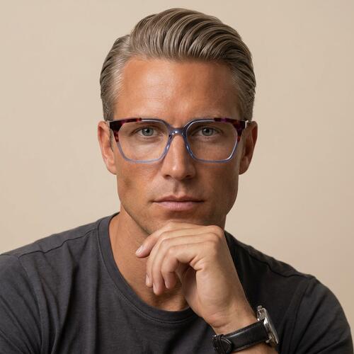 Elvis Gafas Cuadradas Azules
