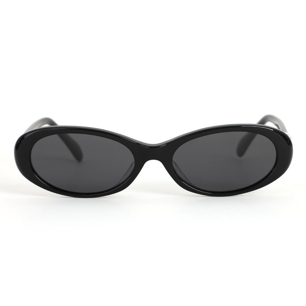 Mitchell Schwarze Ovale Sonnenbrille