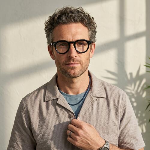 Bennett Black Round Glasses