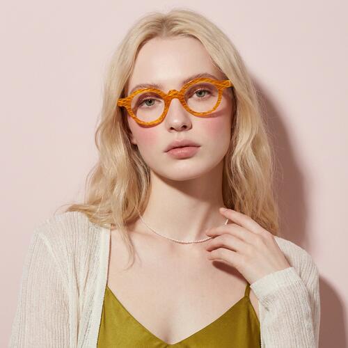 Lucille Gafas Redondas Amarillas