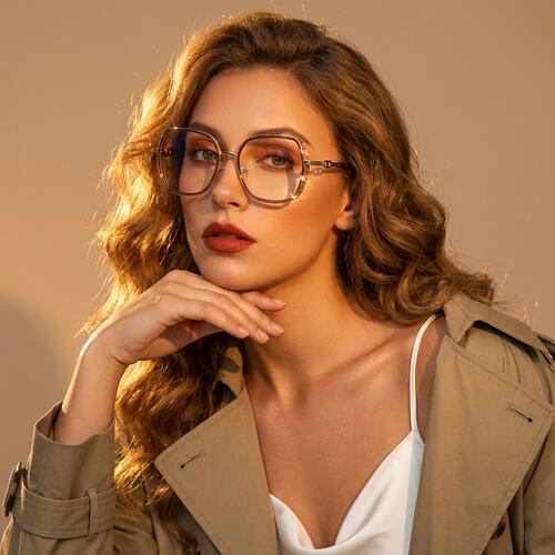Oliver Gafas Geométricas Marrones