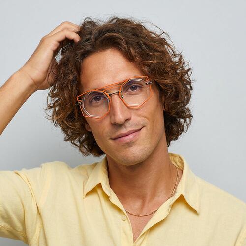 Nicolette Lunettes Aviateur Transparentes
