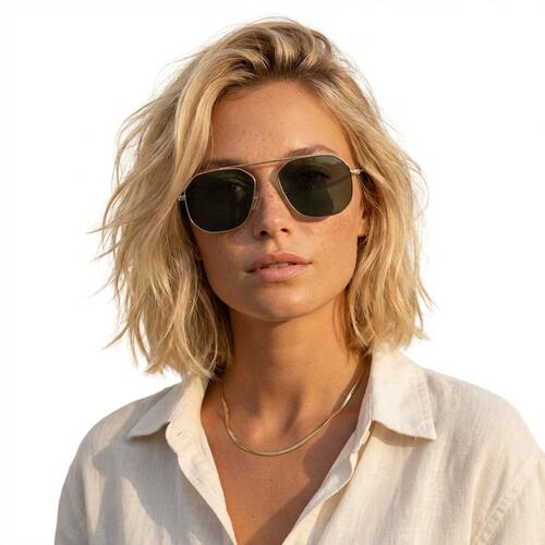Taylor Lunettes de soleil Aviateur Orées