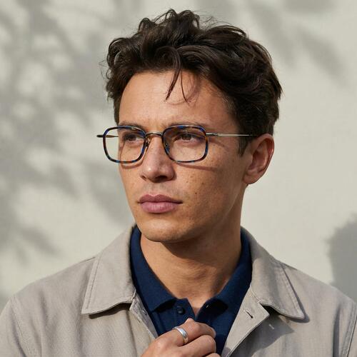 Moore Havanna Rechteckige Brille