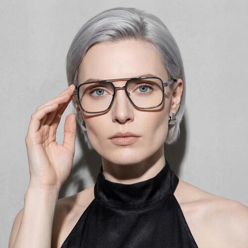 Glynnis Gafas Aviador Grises